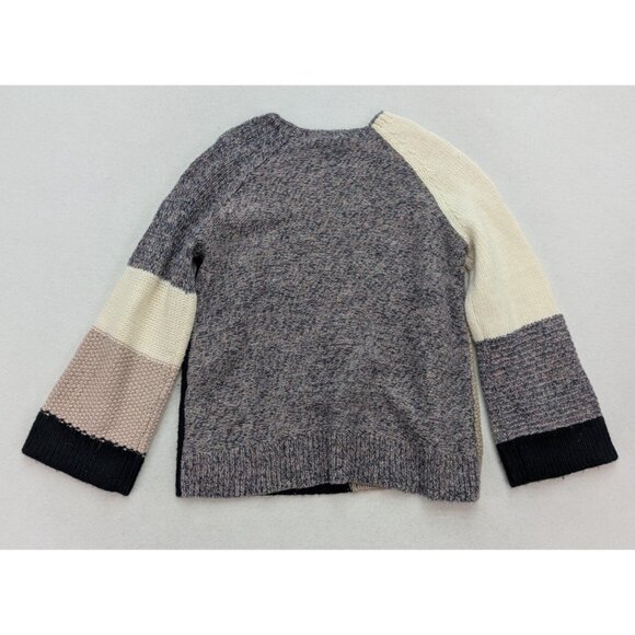 LOFT Women's Sweatr Size M Pullover Crewneck Chunky Colorblock - Picture 13 of 13